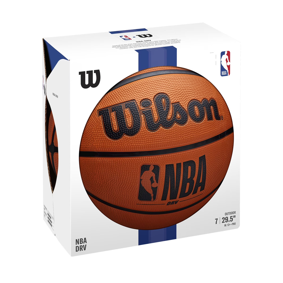 NBA DRV Outdoor Basketball - Brown, Size 5 - 27.5"