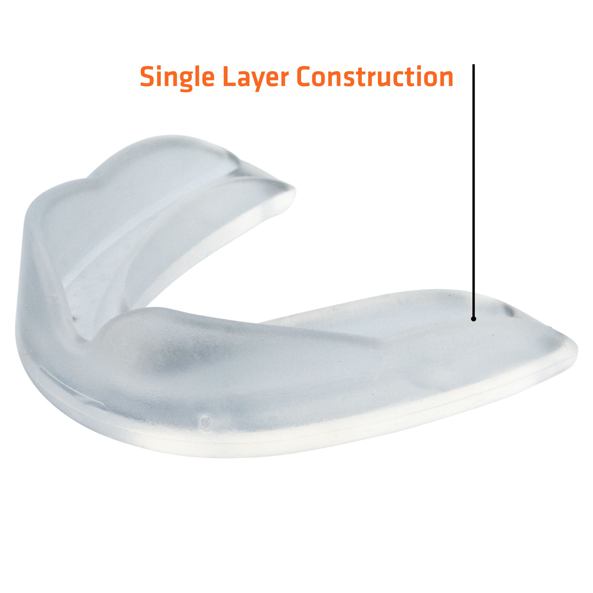 , EZ Sport Multi-Sport Mouthguard, Youth, Clear