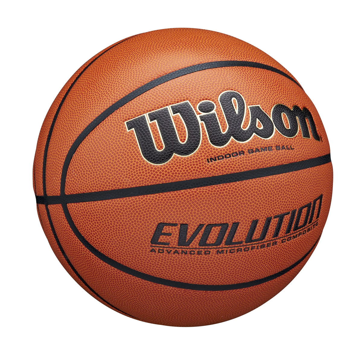 Evolution Indoor Game Basketball - Black, Size 7 - 29.5"