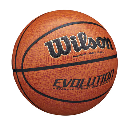 Evolution Indoor Game Basketball - Black, Size 7 - 29.5"