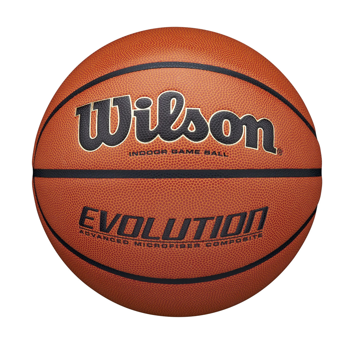 Evolution Indoor Game Basketball - Black, Size 7 - 29.5"