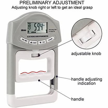 Digital Electronic Hand Dynamometer Grip Strength Measurement Meter Auto Hand Grip Power 200 Lbs / 90 Kgs Sports Tools for Hands