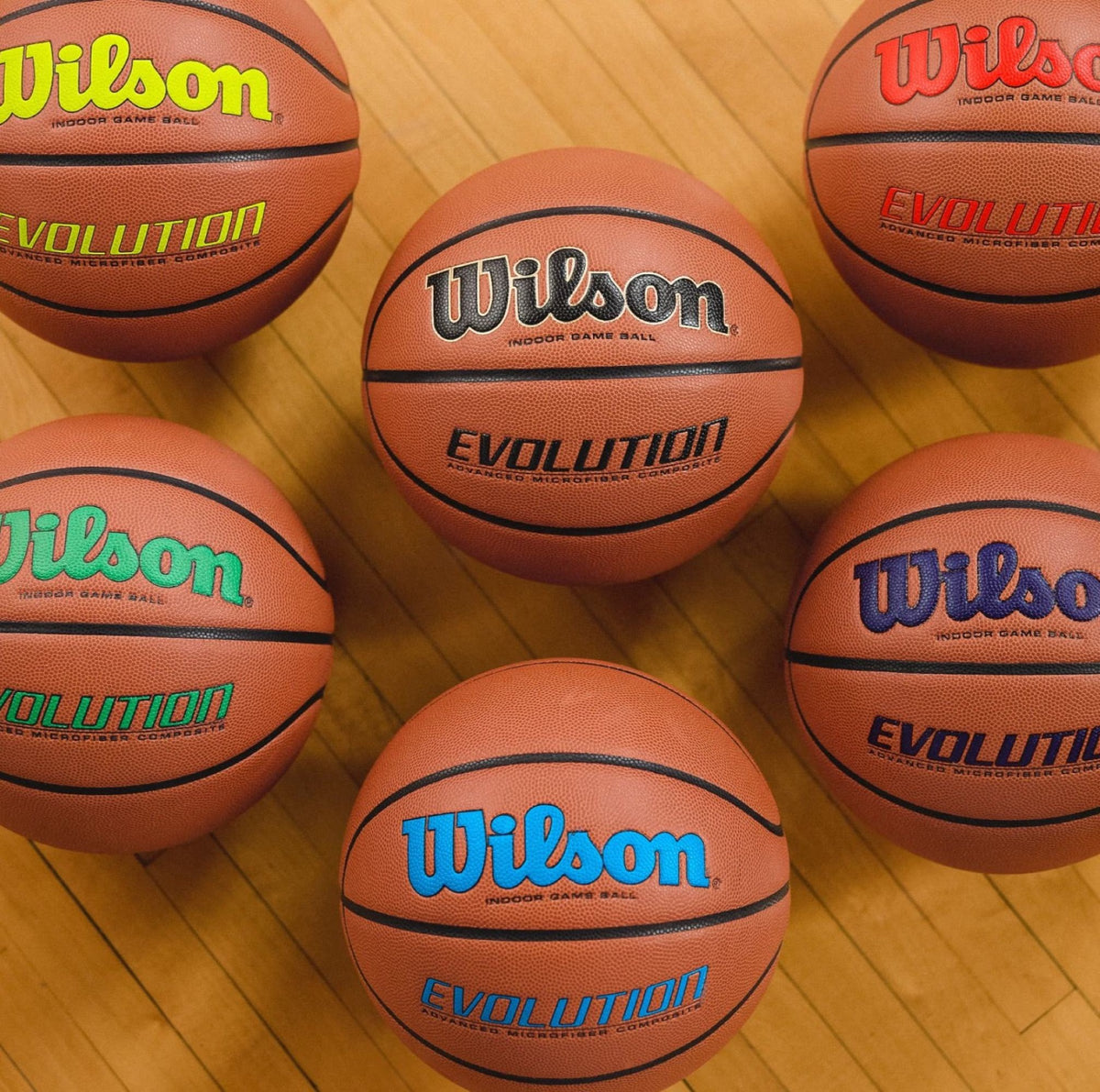 Evolution Indoor Game Basketball - Black, Size 7 - 29.5"